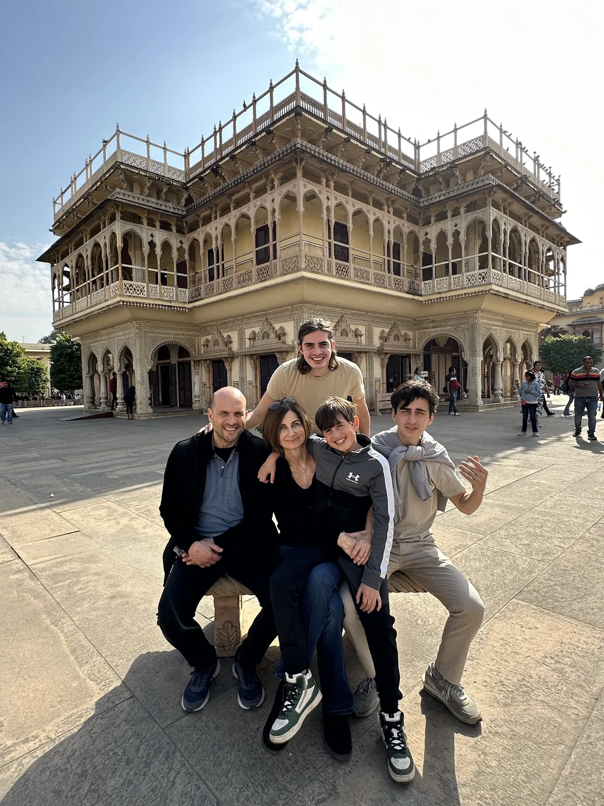Group of friends at Jaipur City Palace